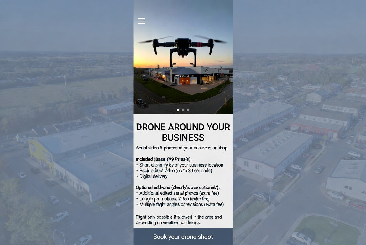 Base Package :  DRONE AROUND YOUR BUSINESS